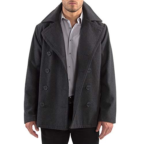 Alpine Swiss Mason Mens Wool Blend Classic Pea Coat Jacket2