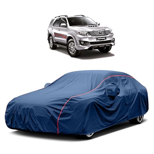 Image of Heavy-Duty Car Cover for Compatible with Toyota Fortuner (2009 to 2025 All Models) Deluxe Car Protection Cover ? Waterproof & UV-Resistant All-Season Exterior Protection