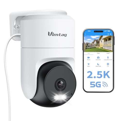 VIMTAG 2.5K Cameras for Home Security, Outdoor Security Camera Indoor,