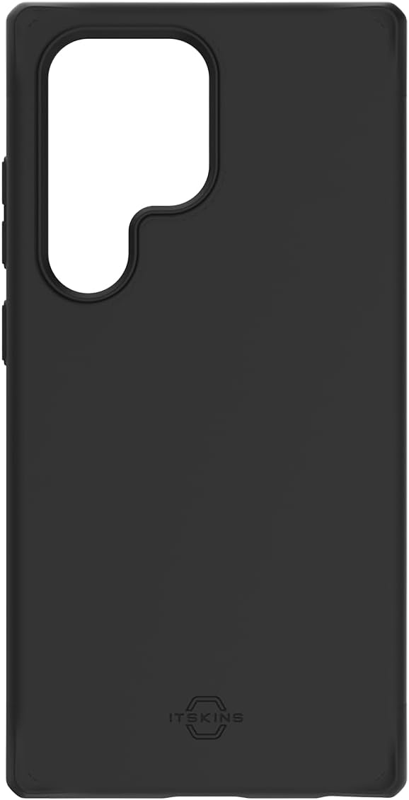 ITSKINS Hybrid R // Bold High-Impact Hybrid Case for Samsung Galaxy S24 Ultra, Compatible with MagSafe, Protective Military Shockproof Cover, Slim Phone Case - Black