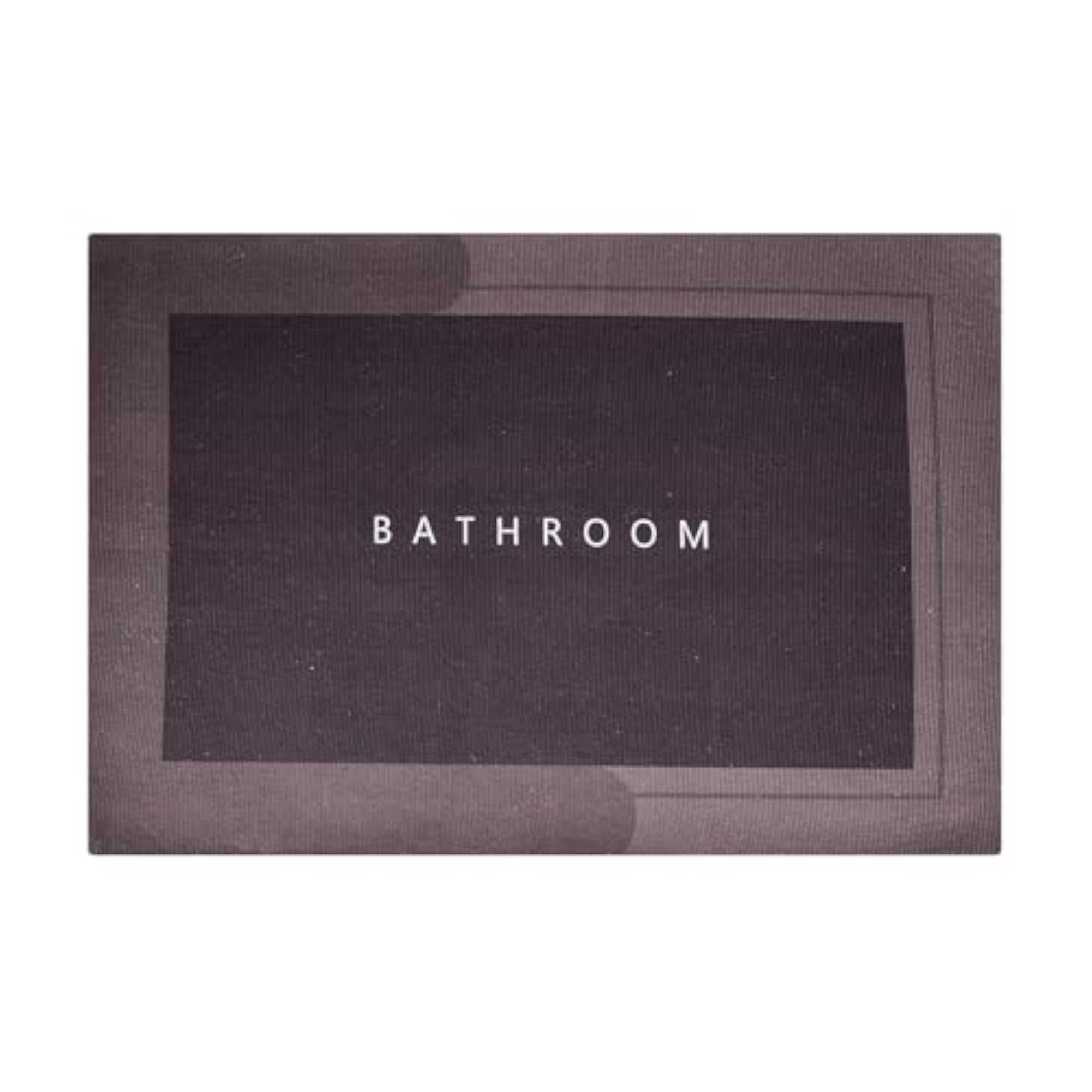 Rectangular Soft Anti-Skid Bath Mat, Wine Color