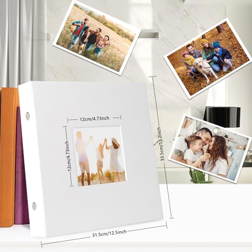 Miaikoe Photo Album 6x4 600 Pockets Slip in Large Capacity Album for Family Wedding Anniversary Linen Album Book Holds 600 Horizontal and Vertical 10x15cm Photos(600 Pockets - Image 2