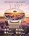 Smartwatch Damen Rund, 1.39" HD Fitnessuhr mit Telefonfunktion, 120+Sportmodi Herzfrequenz Schlafmonitor SpO2 Uhr Damen, IP68 Wasserdicht Schrittzähler Wecker Fitness Tracker für iOS Android Roségold