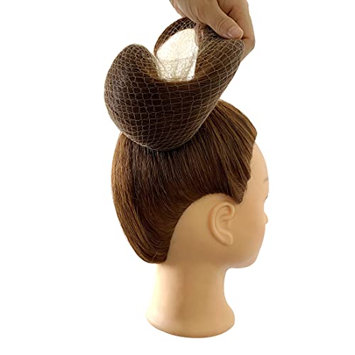 20 Pcs Hair Nets for Women Bun,Invisible Hair Nets Elastic Edge Mesh (Blonde) - Thumbnail 3