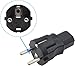 Toptekits EU European Schuko to C13 Power Converter, Euro CEE 7/7 Schuko Plug to IEC C13 Electrical Adapter, France Germany Computer Travel Plug Adapter