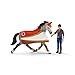 schleich HORSE CLUB — Mia's Vaulting Set, 18 Piece Horse Play Set with Rider, Horse, and Trainer, schleich Horse Toys for Girls and Boys Ages 5-12