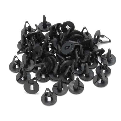UKCOCO 50 piezas Clips de Nylon para Puerta de Coche Sujetadores Automotrices Resistentes y Antivibración para Paneles Parachoques y Fijación Rápida para Repuestos de Automóvil