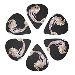 Black Mermaid Lot de 6 médiators pour guitare acoustique, guitare électrique, basse, ukulélé – fins, moyens et épais. - Les Beatles, Paul McCartney, John Lennon, RIngo Starr, George Harrison Black Mermaid Lot de 6 médiators pour guitare acoustique, guitare électrique, basse, ukulélé – fins, moyens et épais. – Image 4