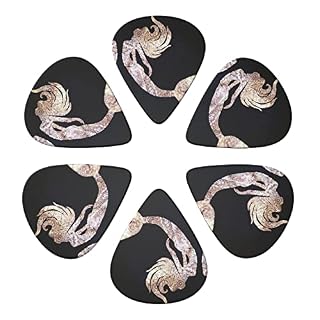 Black Mermaid Lot de 6 médiators pour guitare acoustique, guitare électrique, basse, ukulélé – fins, moyens et épais. - Les Beatles, Paul McCartney, John Lennon, RIngo Starr, George Harrison Black Mermaid Lot de 6 médiators pour guitare acoustique, guitare électrique, basse, ukulélé – fins, moyens et épais. – Image 4