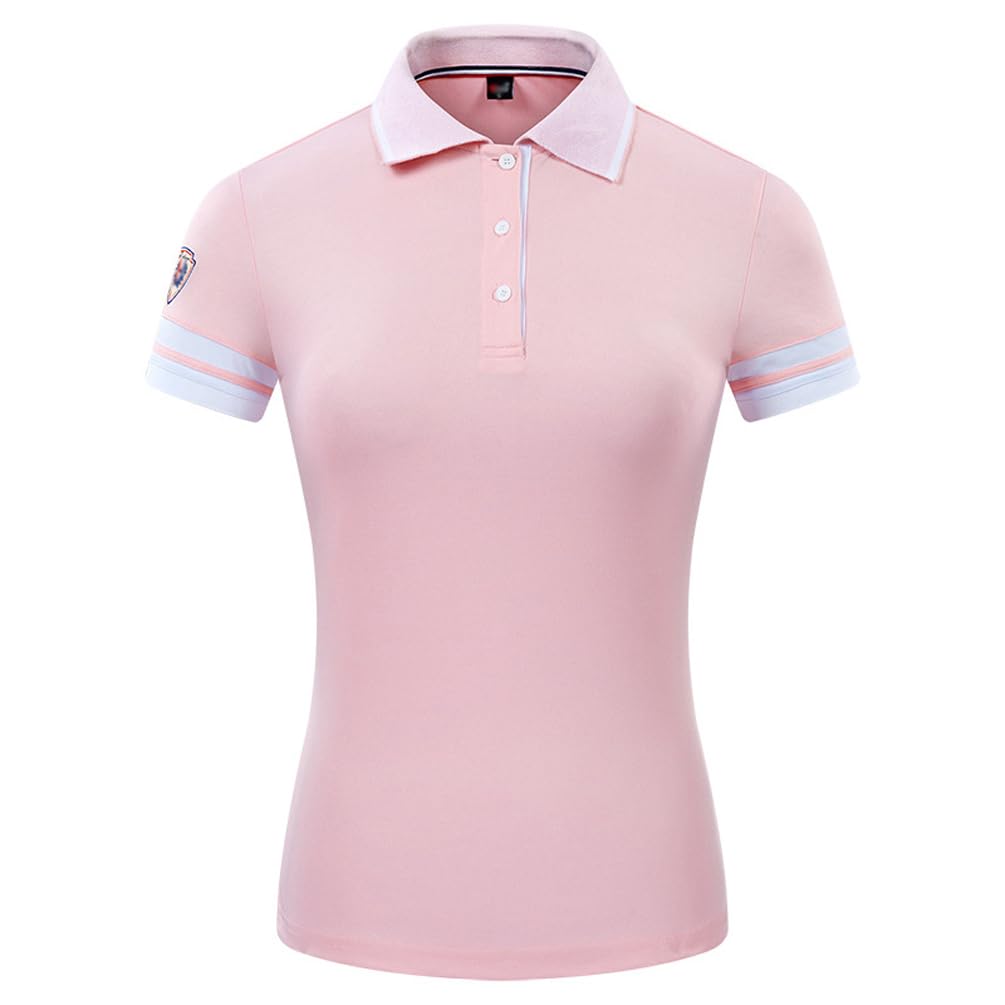Polo De Mujer Camiseta De Manga Corta Verano Delgado Secado Rápido Transpirable Golf Tenis Tops