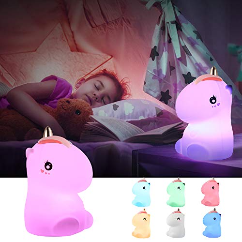 Goline Unicorn Gifts For Girls, Unicorn Night Lights For Kids Christmas,Best Gifts For 2 3 4 5 6 7 8 Year Old Girls Kids,Cute Unicorn Night Light For Bedroom. #TOP5