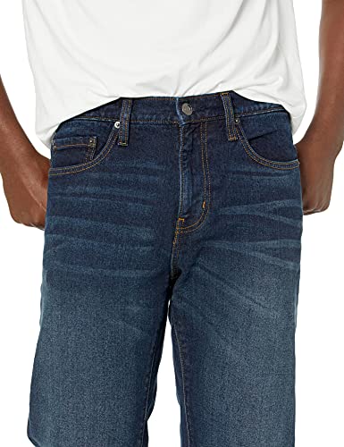 Amazon Essentials Men's Straight-Fit Stretch Jean, Dark Wash, 36W x 32L