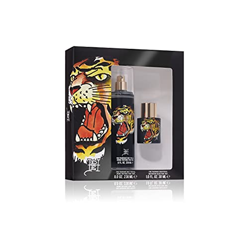 Ed Hardy Men & Women's Fragrance Set, Eau De Parfum, Tiger Ink, 2 Piece Set