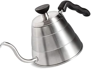 1L 304 Stainless Steel Gooseneck Coffee Drip Kettle Hand Pour Over Teapot Stovetop Tea Pot
