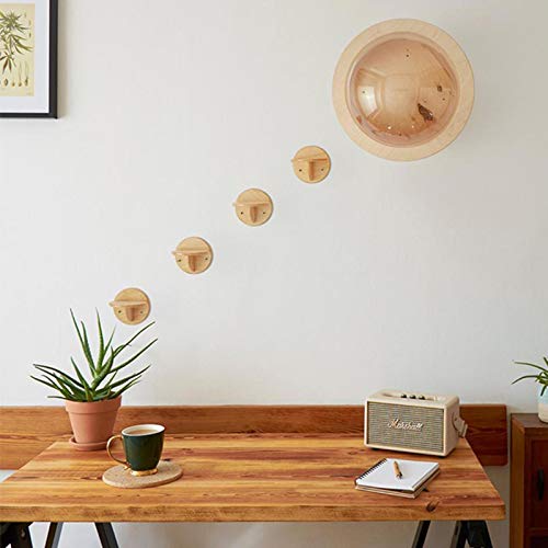 Uwariloy Prateleira de gato montada na parede, 125,124,72 cm Casa de madeira feita à mão para gatos,