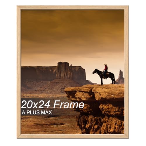 A PLUS MAX 20x24 Picture Frame Natural Light Weight Wall Mount