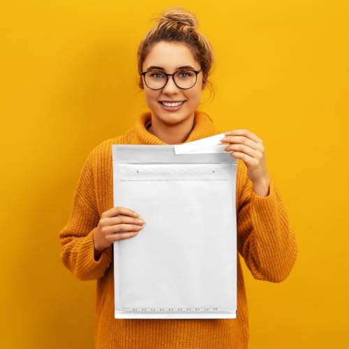 officeking 100 Luftpolsterversandtaschen Luftpolsterumschlag D4 weiß 200 x 275 mm DIN B5 C5+ Luftpolster Verpackung Polsterumschläge Briefumschläge gepolstert