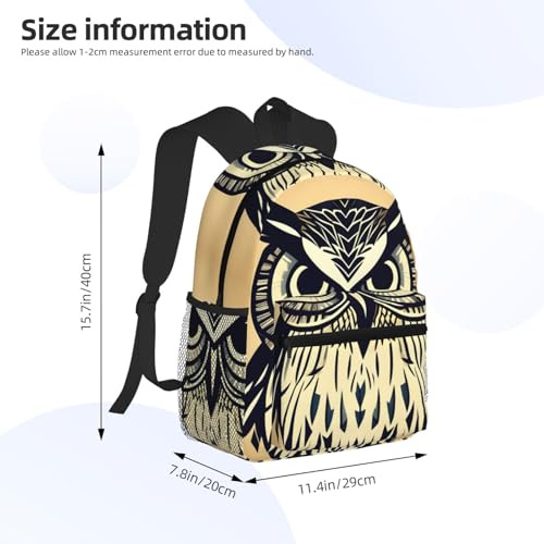 Sac à dos hibou avec poches multiples, modèle ultra léger et ergonomique - 4
