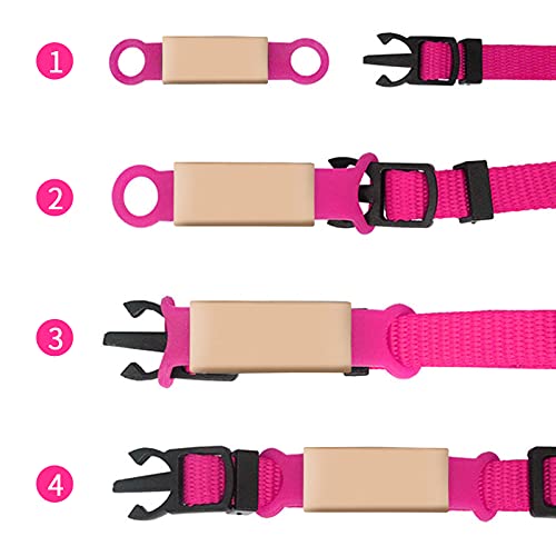 2 Pack Slide-On Pet Id Tag Dog Tags Engraved For Pets, Silent Custom Dog Name Tags Personalized Engraved, Jingle Free Stainless Steel Dog Id Tags Personalized Dog Tags & Cat Tags (Large, Black) #TOP3