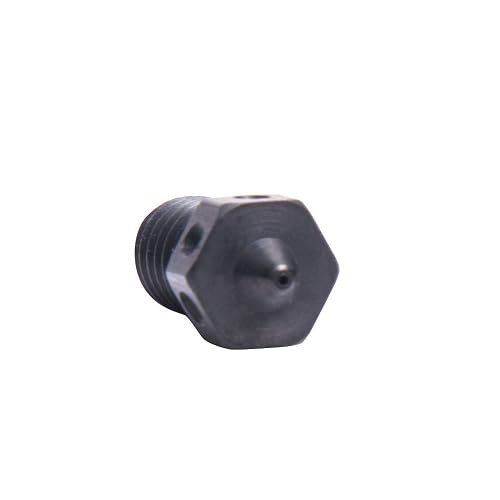POLISI3D 4PCS Hardened Steel M6 Nozzles 0.25/0.4/0.5/0.6mm for V6 Hotend Prusa MK3S, Carbon Fiber PEEK Filament POLISI3D 4PCS Hardened Steel M6 Nozzles 0.25/0.4/0.5/0.6mm for V6 Hotend Prusa MK3S, Carbon Fiber PEEK Filament
