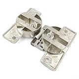 Zinc Alloy Cabinet Flap Hinge, 180° Self-Supporting Concealed Folding Hinge for Hanging Cabinets, Wardrobe Shoe Cabinets & Folding Tables – 66x52x21mm, 35mm Cup, 14–25mm Door Thickness