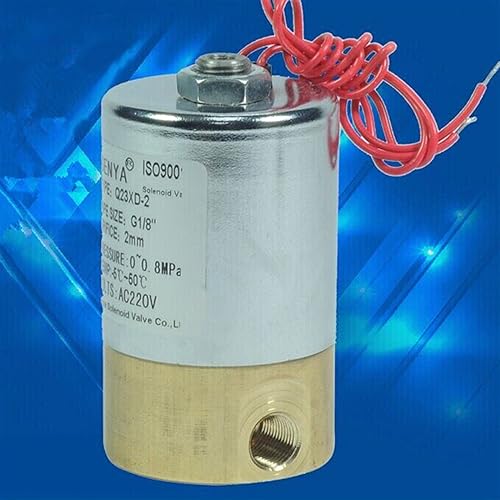 Électrovanne à gaz 24V magnétique G1/8 avec corps robuste bidirectionnel - 3