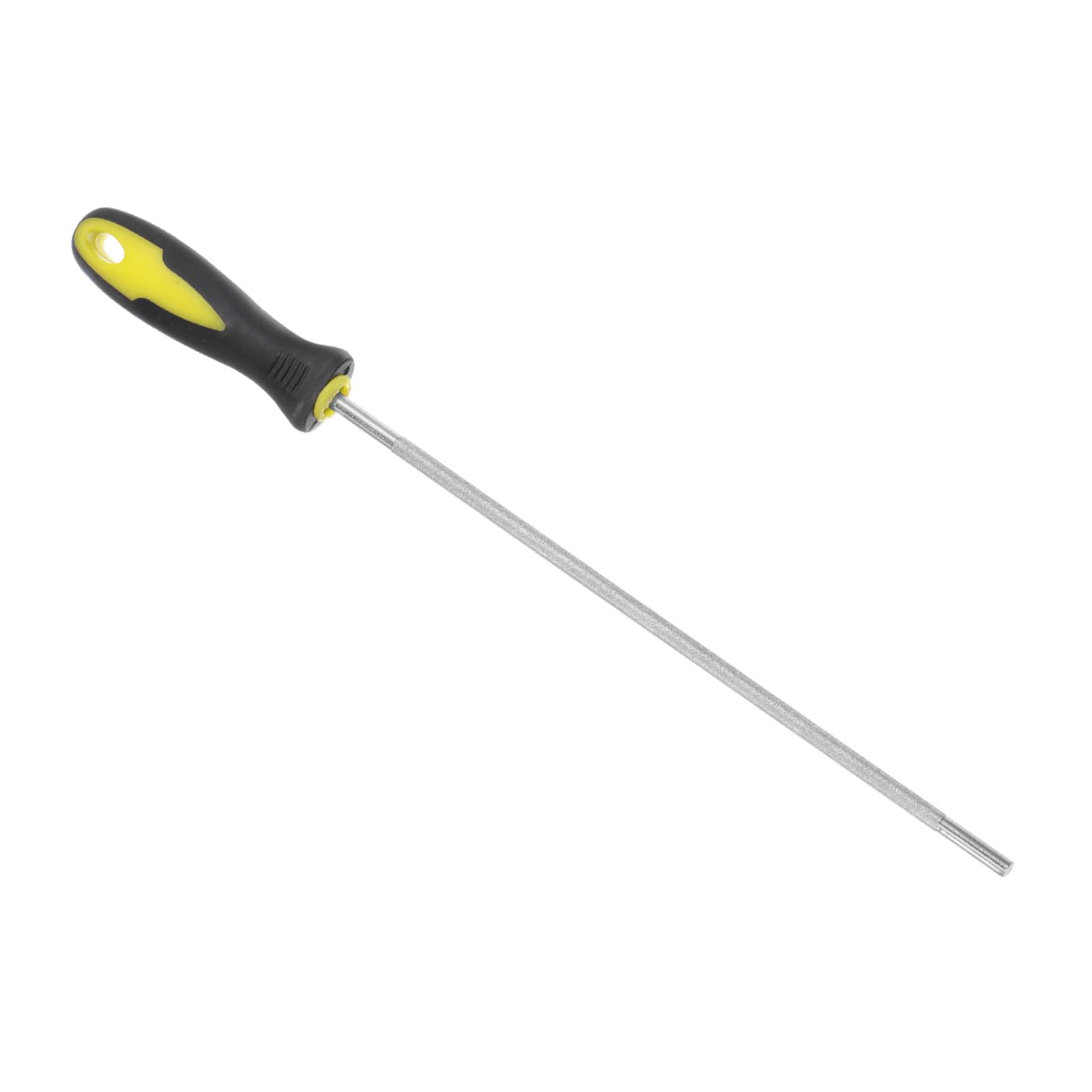 CoCud Diamond Chainsaw File, 3/16"(4.8mm) 80 Grits, High Hardened Round Sharpener Files with Non-Slip Handle