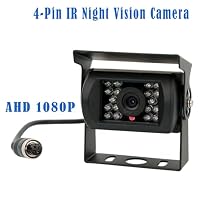 Rückfahrkamera für Wohnmobil/Bus/Anhänger, 4-polig, 12V-24V 7 Inch TFT-LCD-HD-Monitor mit Sonnenschutzhalterung + 2 x 18 LEDs IR Nachtsicht, wasserdichte Rückfahrkamera für Wohnmobil/Bus/LKW – Ansicht 9