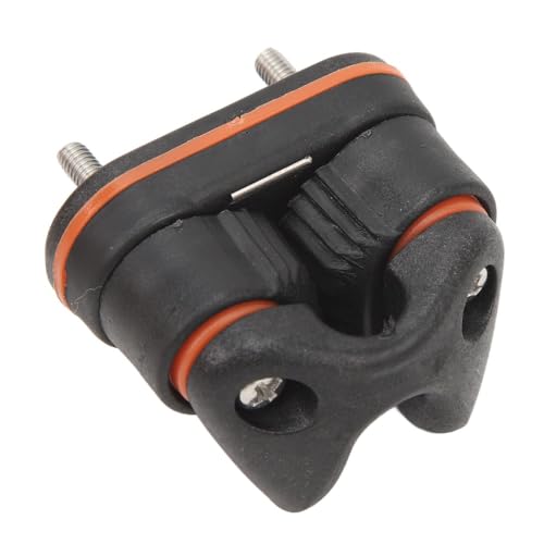 Chiffonade Black Nylon Rope Cleat Marine Grade Quick Release Boat Cam Cleat Cable Loop for Sailing Kayaking Canoe Dinghy(3-12mm)