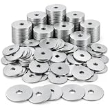 LDHHYH 400 PCS 1/4" x 1-1/4" Fender Washers, Metal Flat Washers Set