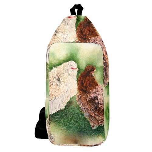 Sac à dos à bandoulière sac de poitrine multicolore 16cm