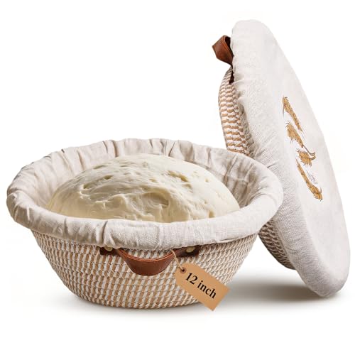 12 ‘’ Large Round Cotton Rope Banneton Bread Proofing Basket