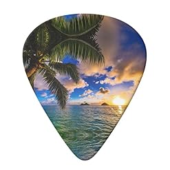 Lot de 6 médiators pour guitare acoustique, guitare électrique, basse, ukulélé Tropical Hawaii Palm Tree Ocean Sea… - Les Beatles, Paul McCartney, John Lennon, RIngo Starr, George Harrison Lot de 6 médiators pour guitare acoustique, guitare électrique, basse, ukulélé Tropical Hawaii Palm Tree Ocean Sea… – Image 3