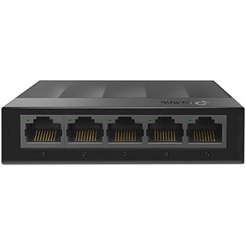 TP-Link LS1005G 5-Port Desktop/Wallmount Gigabit Ethernet Switch/Hub, Network Splitter, Plug and play, Plastic Case