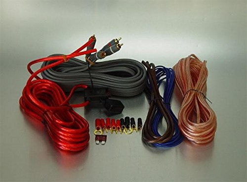 チョコ当時物QUASAR2チャンネルパワーアンプ配線セット 2ゲージ