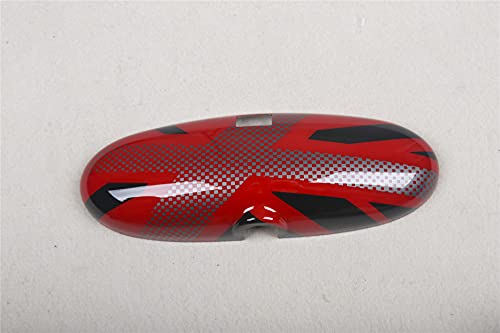 Funda protectora para espejo retrovisor interior compatible con Mini Cooper (R50 R53 Hatchback R52 Coverable 2000-2005, bandera del Reino Unido),...