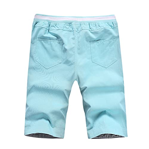 Short d'été décontracté homme en coton à taille élastique - 6