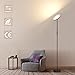 Produktbild Stehlampe Led Dimmbar, Deckenfluter Wohnzimmer Stehleuchte, Stufenlos Dimmbar Stehlampe Standleuchte mit Fernbedienung, Modern Floor Lamp für Schlafzimmer Büro, Schwarz 24W