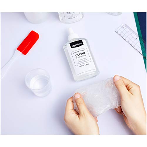 Image of Amazon Basics Washable Liquid School Glue for Arts and Crafts, Home and School, 5 oz (147ml) Bottle, Clear, 6-Pack