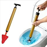 BNGXR High Pressure Toilet Plunger, Upgraded Powerful Air Drain Unclogger, Sink Plunger Bathroom Toilet Unclogger Tool Heavy-Duty Clog Remover for Bathroom Drains (1pcs)