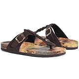 MUK LUKS Damen Women's Marsha Terra Turf Sandale, Choc Chip, 40 EU