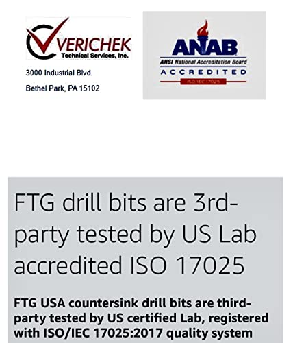 Ftg Usa Wood Countersink Drill Bit Set #6#8#10 Set Countersink Hss M2 Tapered Drill Bits, Quick Change Hex Shank Countersink Bit, 1 Stop Collar, Allen Wrench, Countersink Drill Bit For Woodworking #TOP4