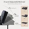 Convertible Faux Leather Futon Sofa Bed,Memory Foam Futon Couch,Small Splitback Modern Folding Loveseat Sleeper Sofa Couches for Living Room,Office,Apartment,Classic Black