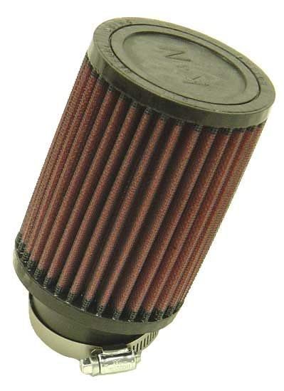 Image of K&N High-Flow Original Lifetime Universal Clamp-On Air Filter: High Performance, Premium, Washable: Flange Diameter: 2.25 In, Filter Height: 5 In, Flange Length: 1 In, Shape: Round, RU-1710