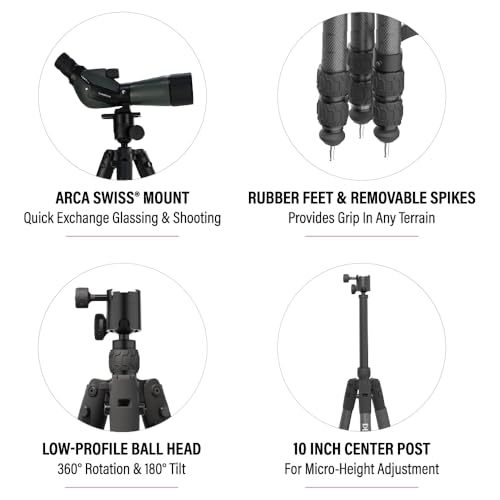 Image of BOG DeathGrip Infinite Hunting Tripod, Arca Swiss Mount, Gun Clamp