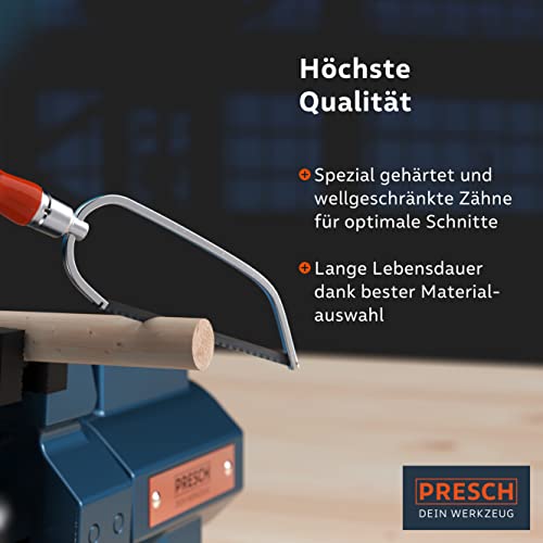 Presch Universalsägeblatt PUK 150mm 10 Stk. - Original PUK Sägeblätter Set für Handsägen - Universal Sägeblatt 150mm für Holz, Metall und Kunststoffe - Puksägeblätter Set