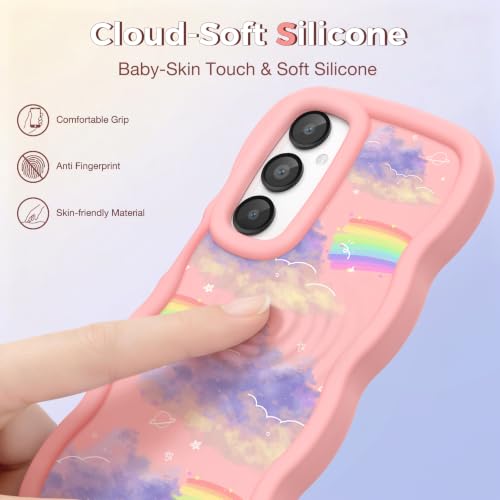 CASBST for Samsung Galaxy A16 5G Phone Case, Curly Wavy Frame, Cute Pattern by CASBST - Used condition - Image 2
