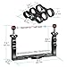 MINIFOCUS Underwater Camera Tray Bracket & 2PCS Carbon Fiber Underwater Float Arm