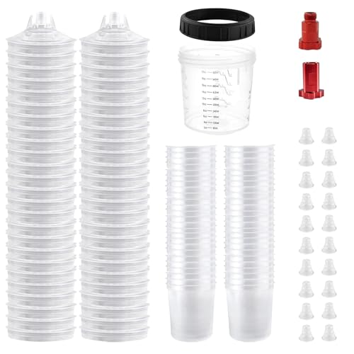 KCNKCN Disposable Paint Spray Gun Cups, 50 Pack 20 Ounce(600ml), 190Mic by KCNKCN - Used condition - US$46.54