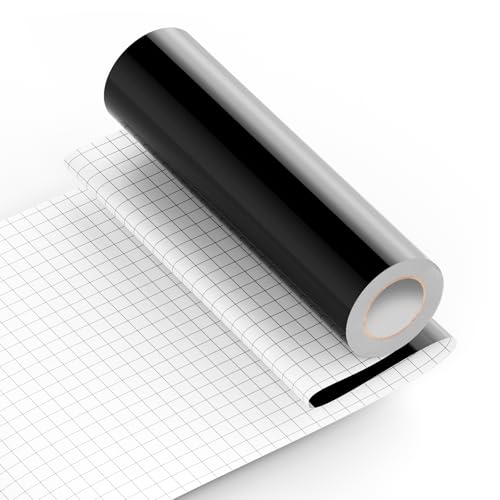 Amavinyl 12" x 15 FT Black Permanent Vinyl Roll for Cricut, Silhouette Cameo 4, DIY Projects